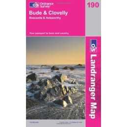Bude and Clovelly, Boscastle and Holswor... by Ordnance Survey Sheet map, folded