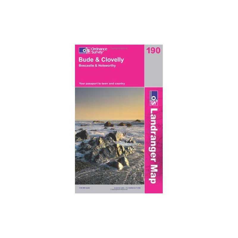 Bude and Clovelly, Boscastle and Holswor... by Ordnance Survey Sheet map, folded