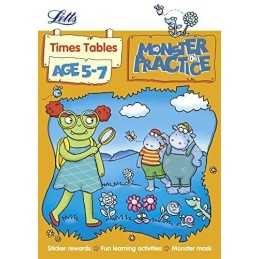 Times Tables Age 5-7 (Letts Monster..., Stephen Monagha