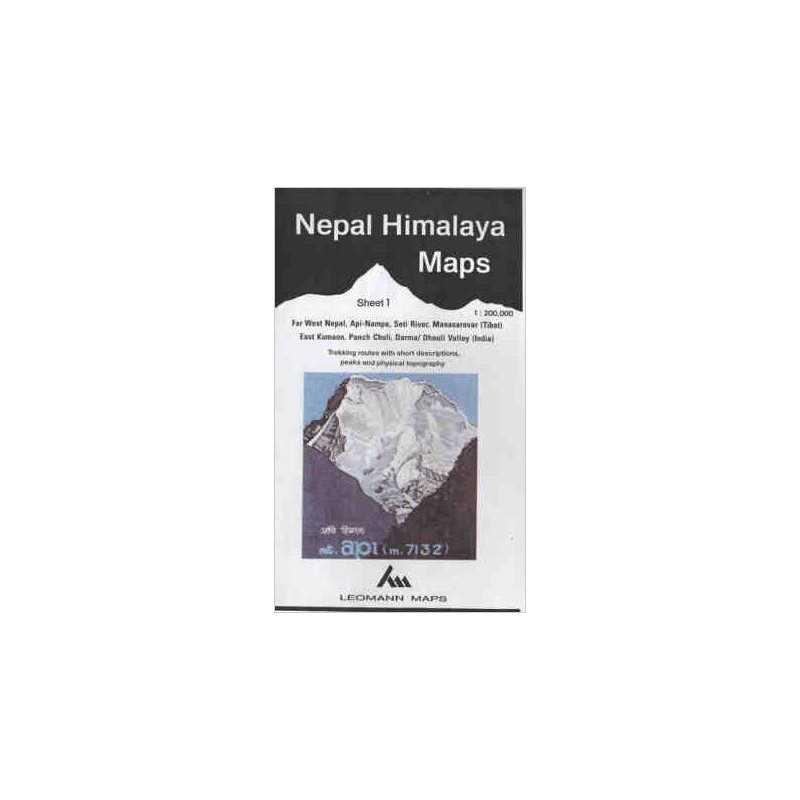 Nepal Himalaya Mountain Maps - 9780906227732