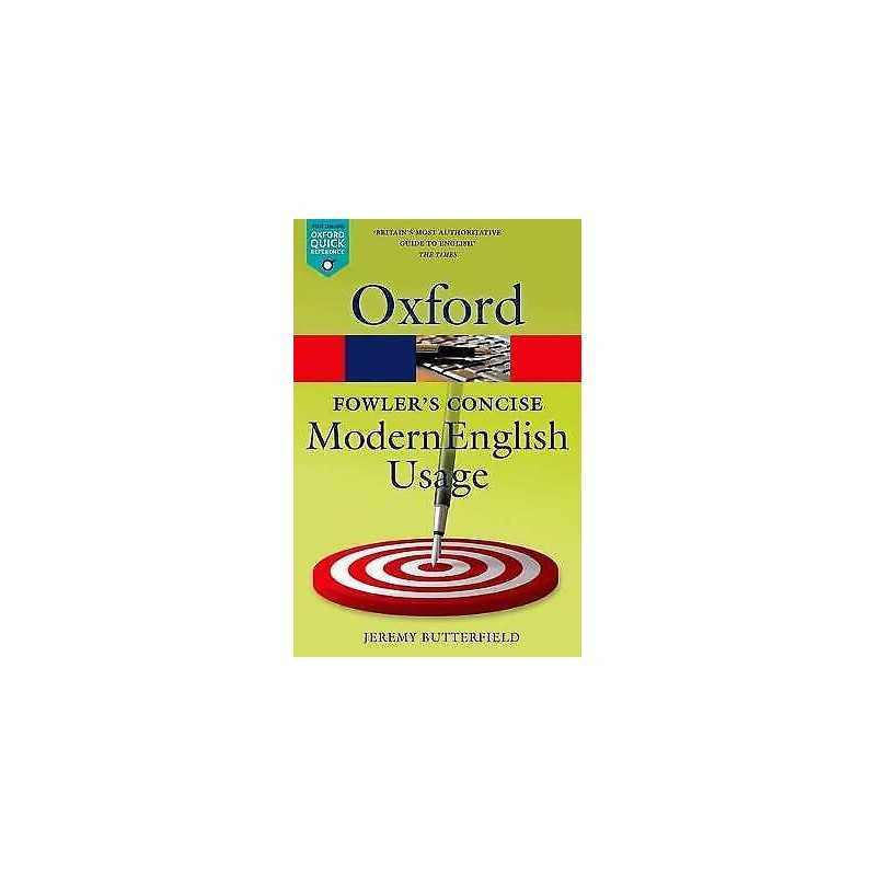 Fowlers Concise Dictionary of Modern English Usage - 9780199666317