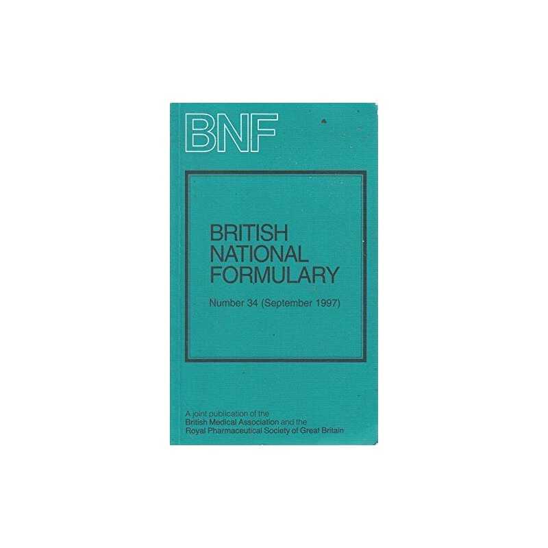 British National Formulary (BNF) 34