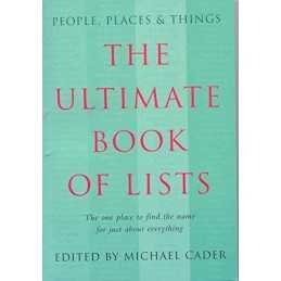 Ultimate Book of Lists (PB) by Cader, Michael Paperback Book