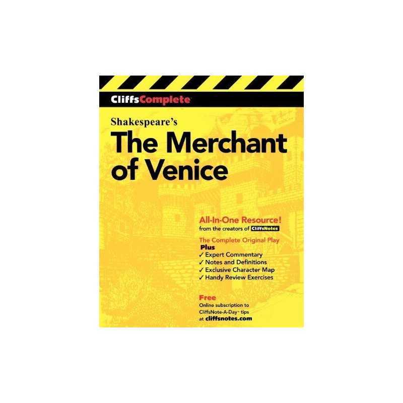 CliffsComplete The Merchant of Venice: Comp... by Shakespeare, William Paperback