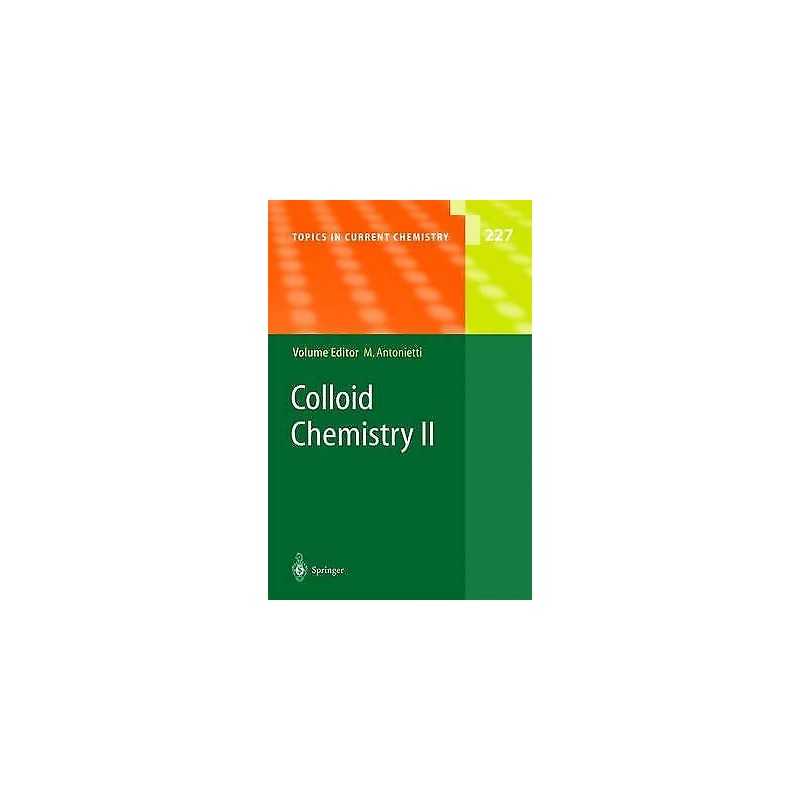 Colloid Chemistry II - 9783642055843