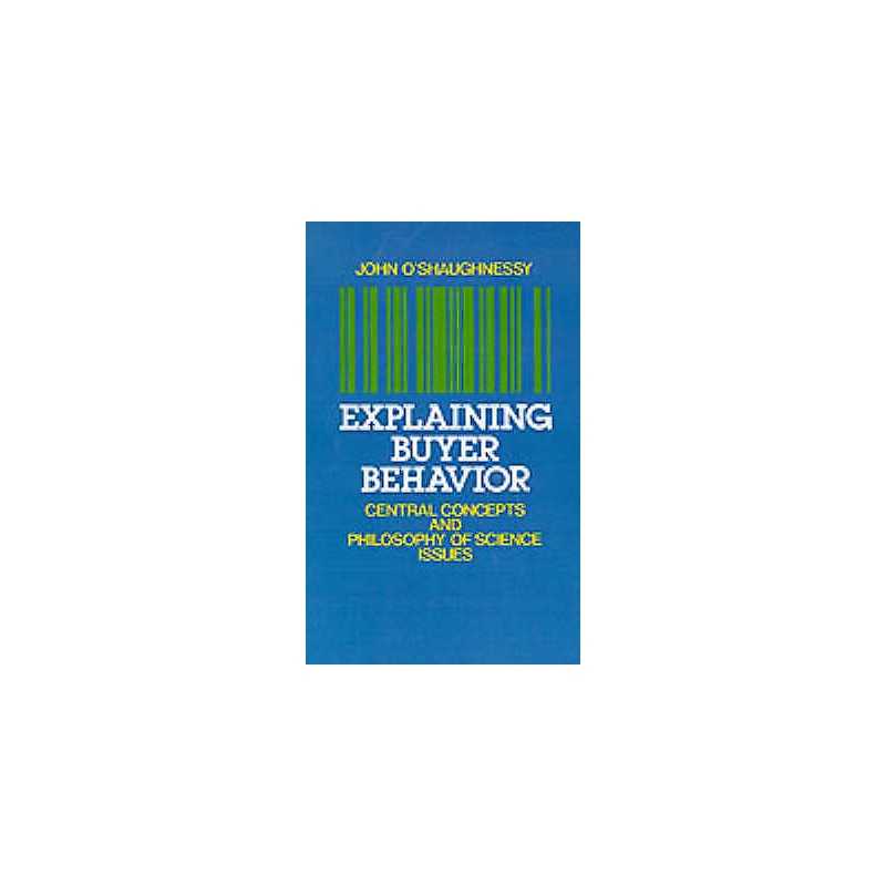 Explaining Buyer Behavior - 9780195071085