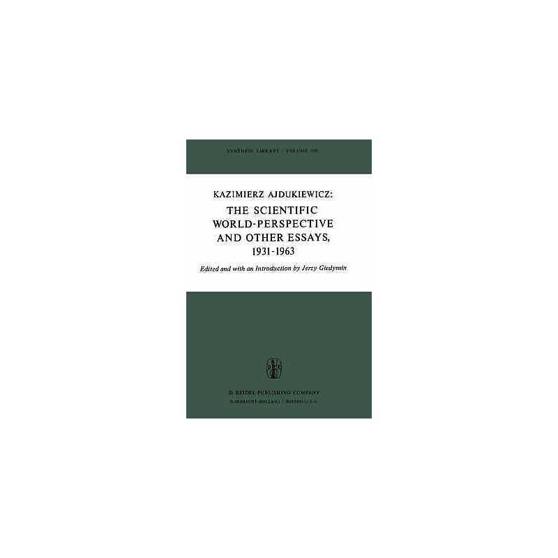 The Scientific World-Perspective and Other Essays, 1931-1963 - 9789027705273
