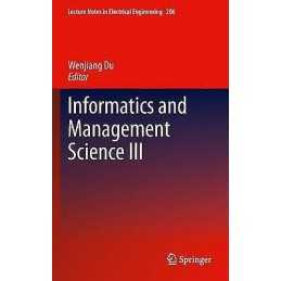 Informatics and Management Science III - 9781447147893