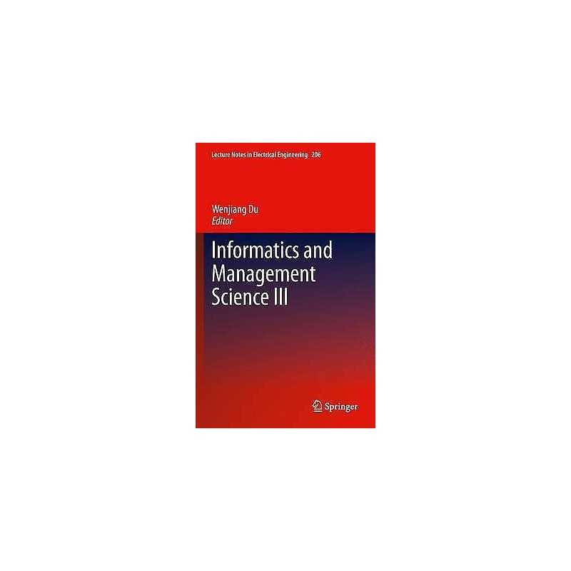 Informatics and Management Science III - 9781447147893