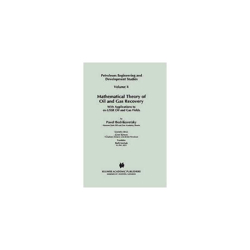 Mathematical Theory of Oil and Gas Recovery - 9780792323815