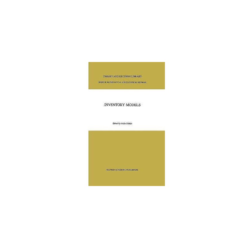Inventory Models - 9780792304944