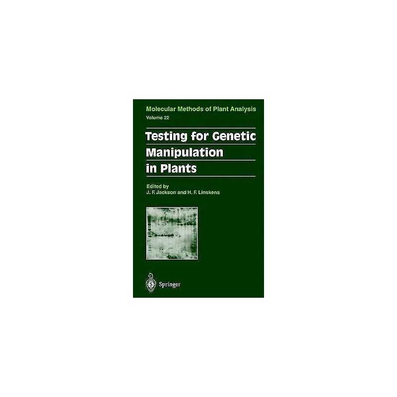 Testing for Genetic Manipulation in Plants - 9783642077302