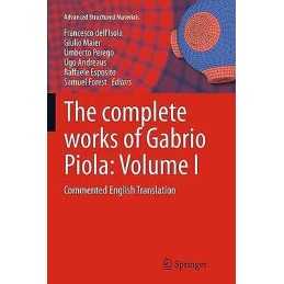The complete works of Gabrio Piola: Volume I - 9783319343341