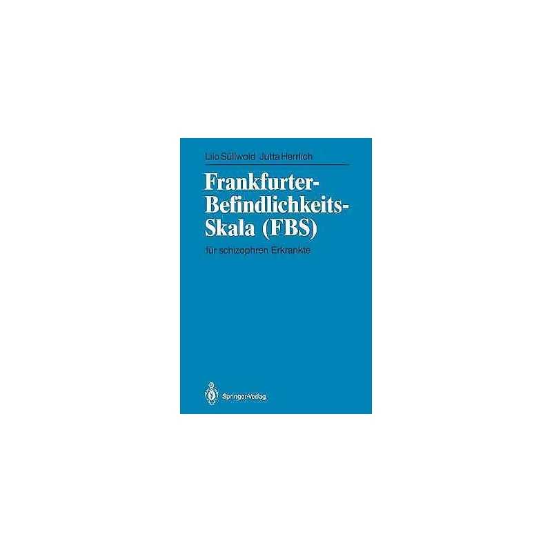 Frankfurter-Befindlichkeits-Skala (FBS) - 9783540179634