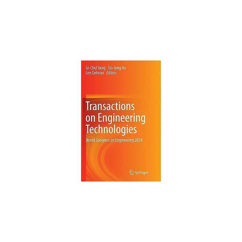 Transactions on Engineering Technologies - 9789402403930