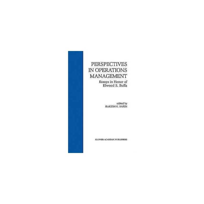 Perspectives in Operations Management - 9780792392637