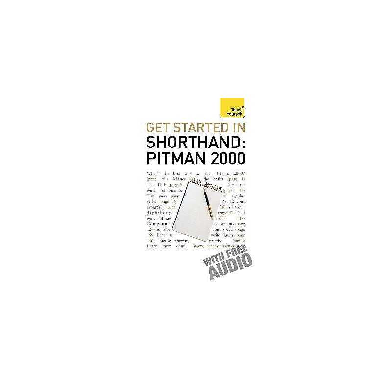 Get Started In Shorthand: Pitman 2000 - 9781444102963