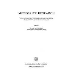 Meteorite Research - 9789401034135