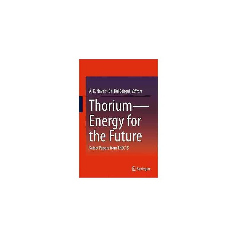 Thorium-Energy for the Future - 9789811326578