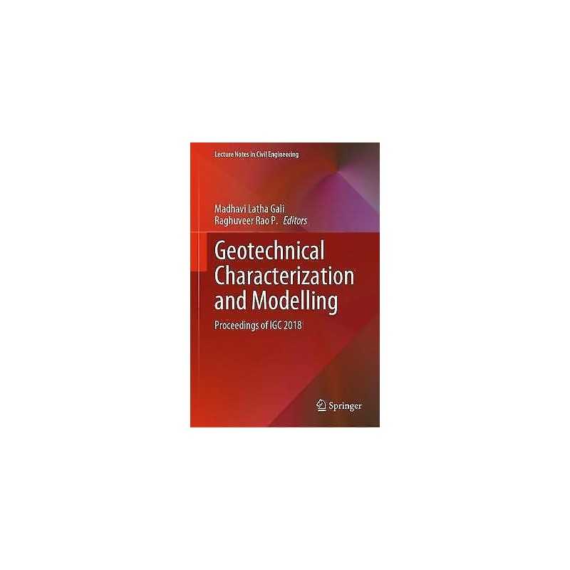 Geotechnical Characterization and Modelling - 9789811560859