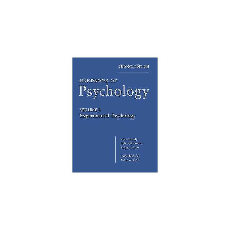 Handbook of Psychology, Experimental Psychology - 9780470649930