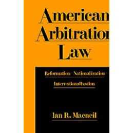 American Arbitration Law - 9780195070620