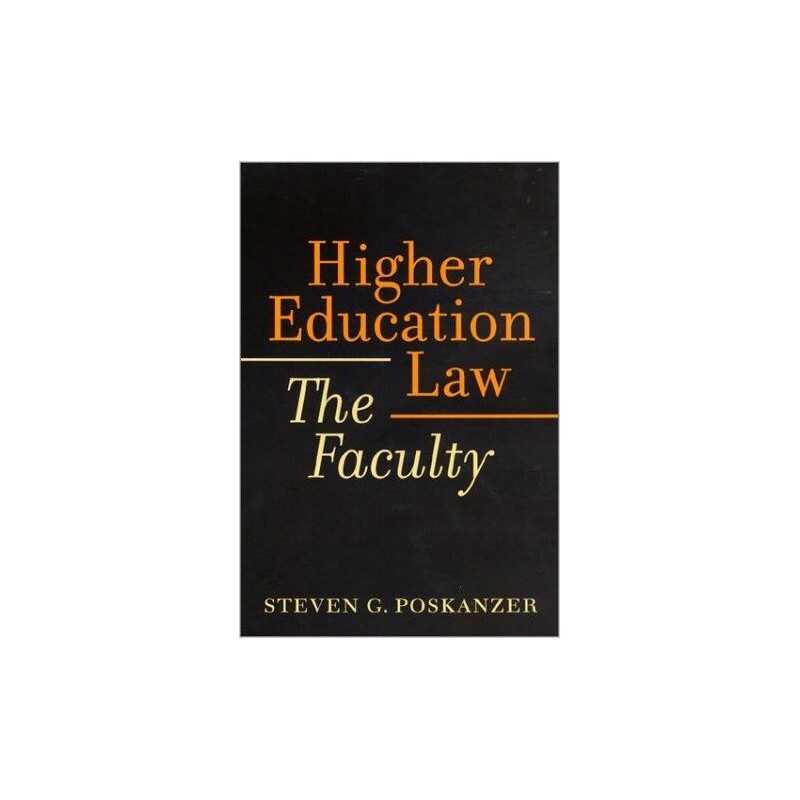Higher Education Law - 9780801867491