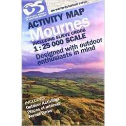 OSNI 1:25000 Mournes Activity Including Slieve Croob - 9781911643029