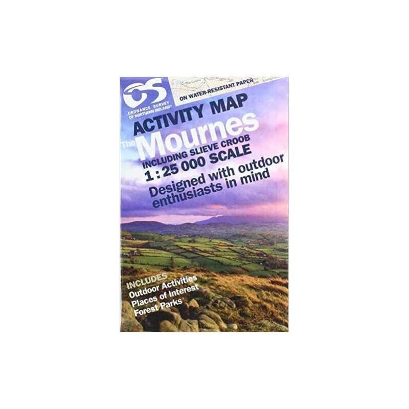 OSNI 1:25000 Mournes Activity Including Slieve Croob - 9781911643029
