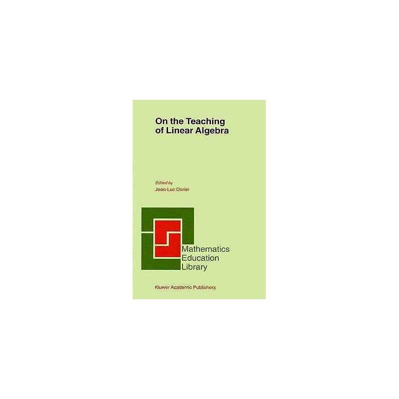On the Teaching of Linear Algebra - 9789048155491