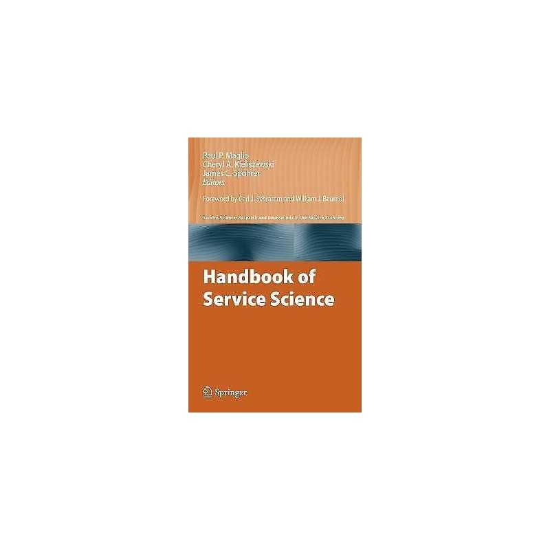 Handbook of Service Science - 9781441916273