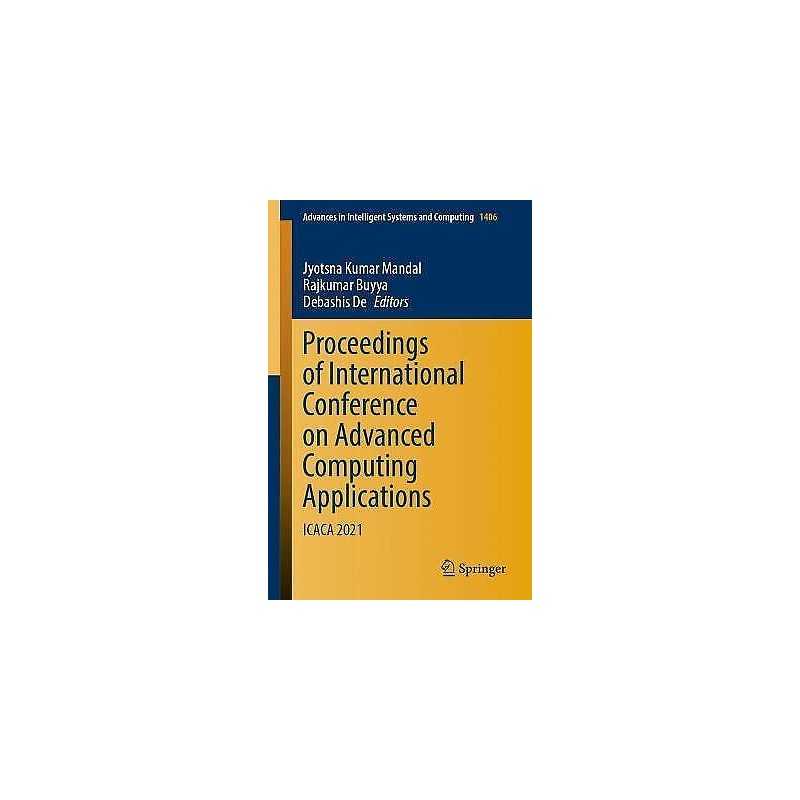 Proceedings of International Conference on Advanced Computing... - 9789811652066