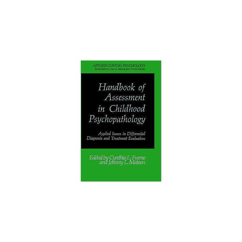Handbook of Assessment in Childhood Psychopathology - 9780306424366