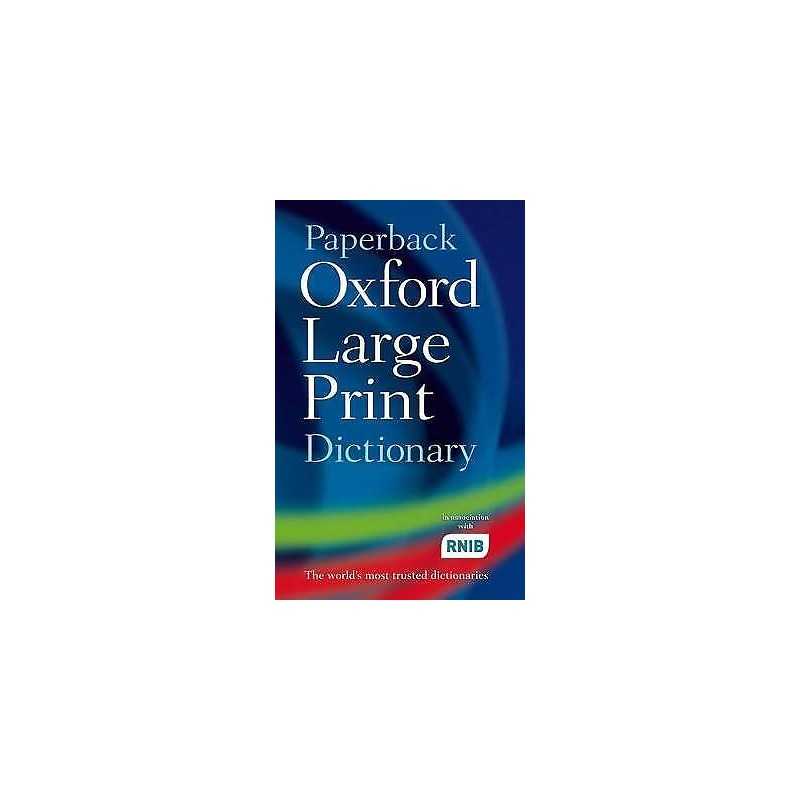 Paperback Oxford Large Print Dictionary - 9780199216307