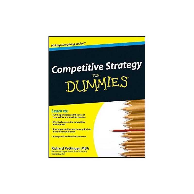 Competitive Strategy For Dummies by Pettinger, Richard Paperback Book