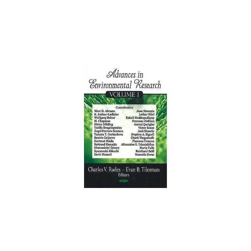 Advances in Environmental Research - 9781604564136