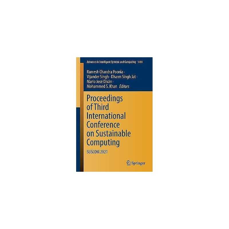 Proceedings of Third International Conference on Sustainable ... - 9789811645372
