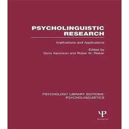 Psycholinguistic Research (PLE: Psycholinguistics) - 9781848722323