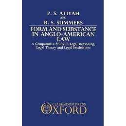 Form and Substance in Anglo-American Law - 9780198255772