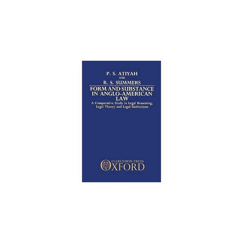 Form and Substance in Anglo-American Law - 9780198255772