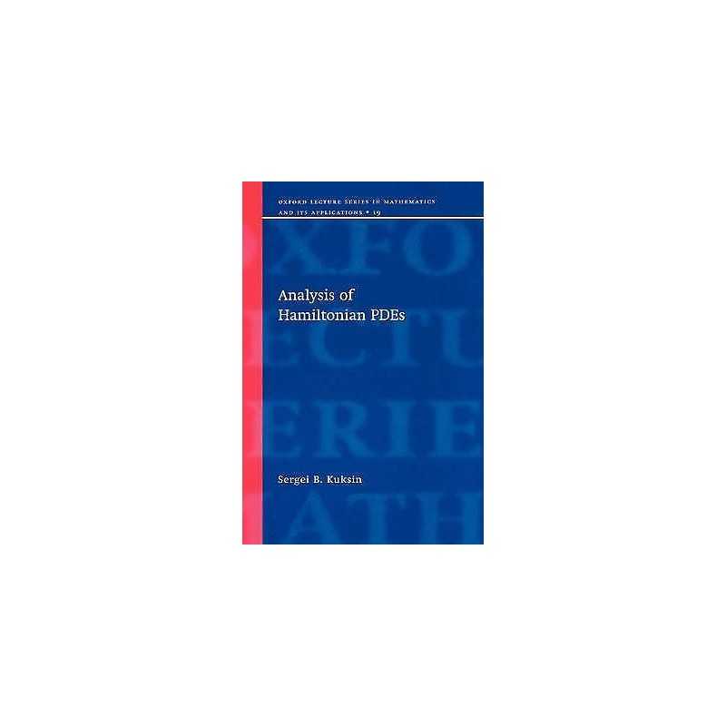 Analysis of Hamiltonian PDEs - 9780198503958