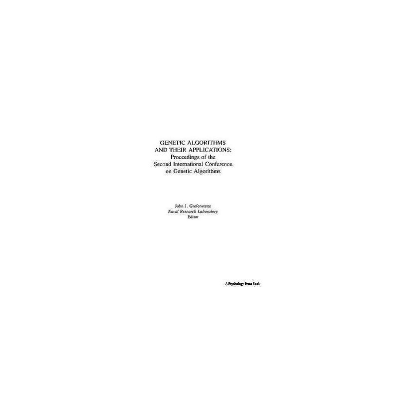Genetic Algorithms and their Applications - 9781138414198