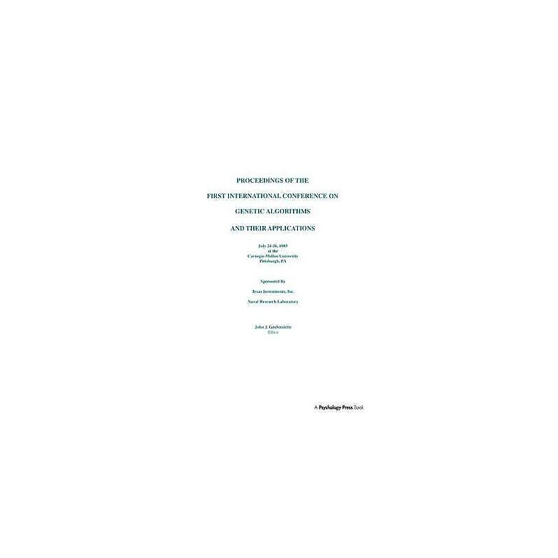 Proceedings of the First International Conference on Genetic ... - 9781138414204