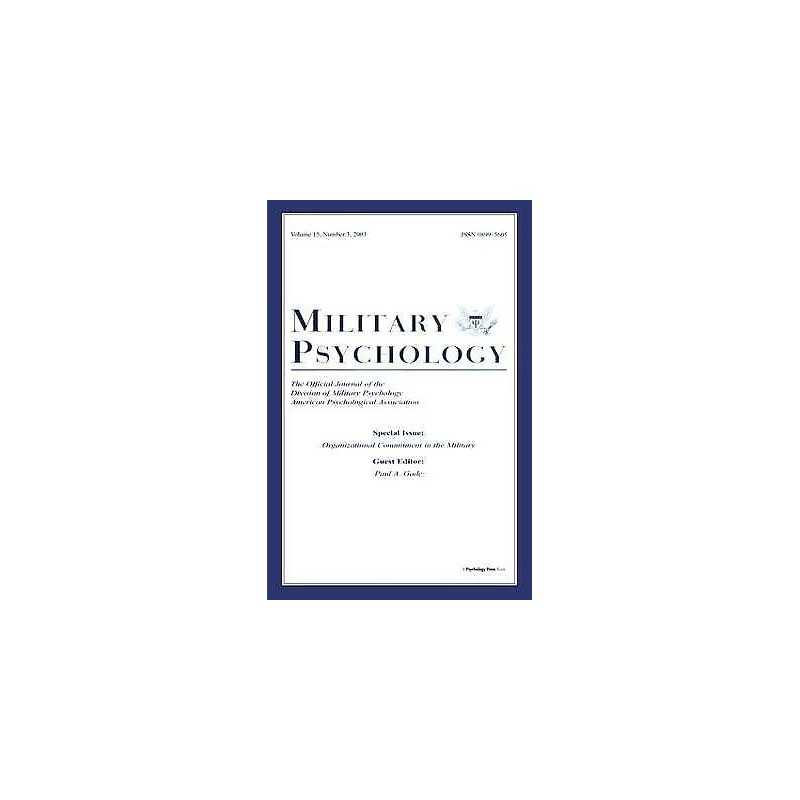 Organizational Commitment in the Military - 9781138475656
