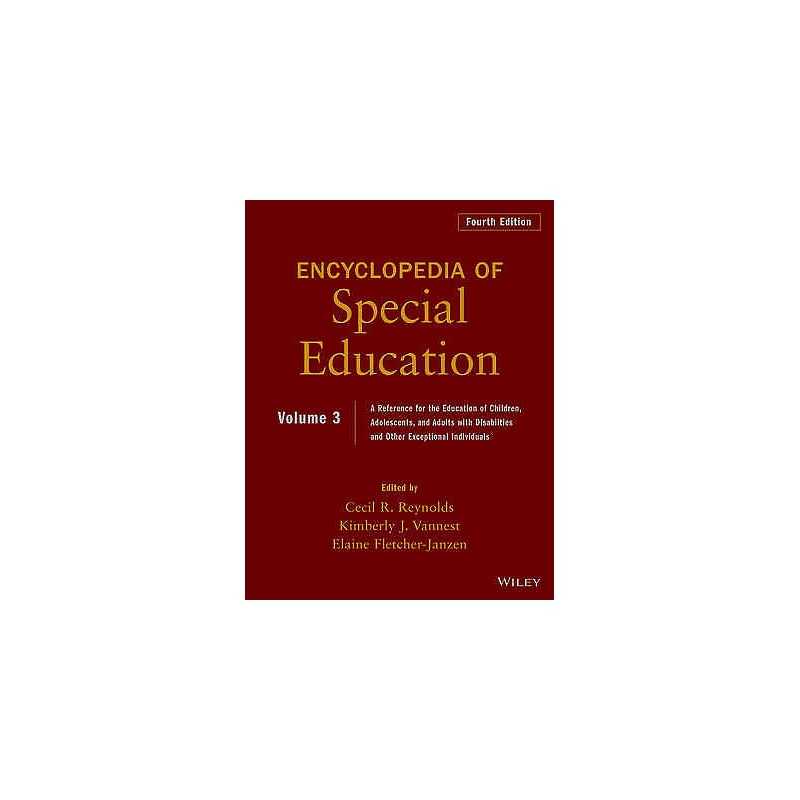 Encyclopedia of Special Education, Volume 3 - 9780470949405