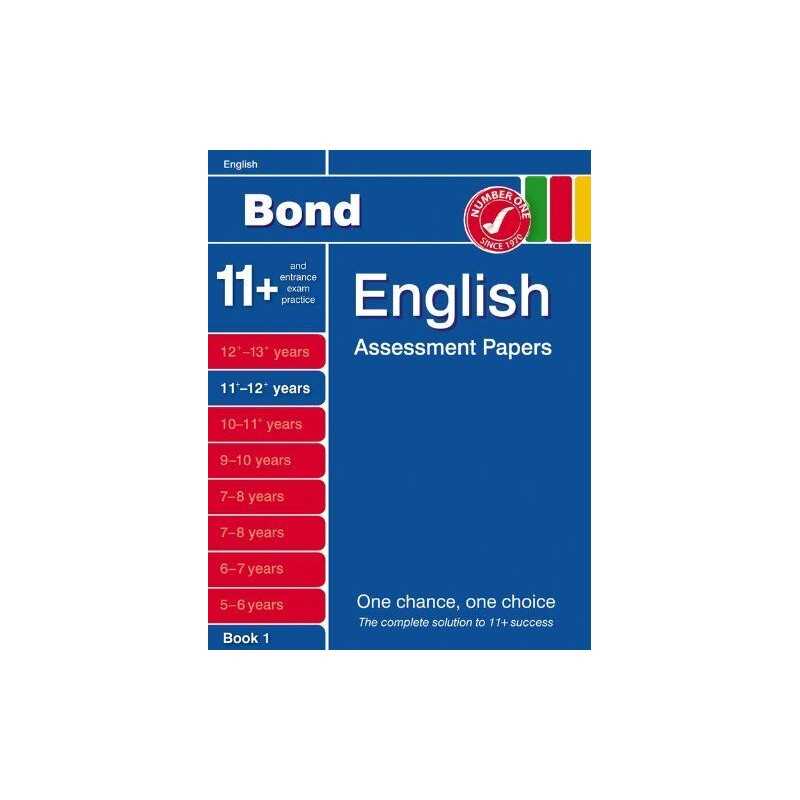 Bond English Assessment papers: 11-12+ Years by Sarah Lindsay Paperback Book The