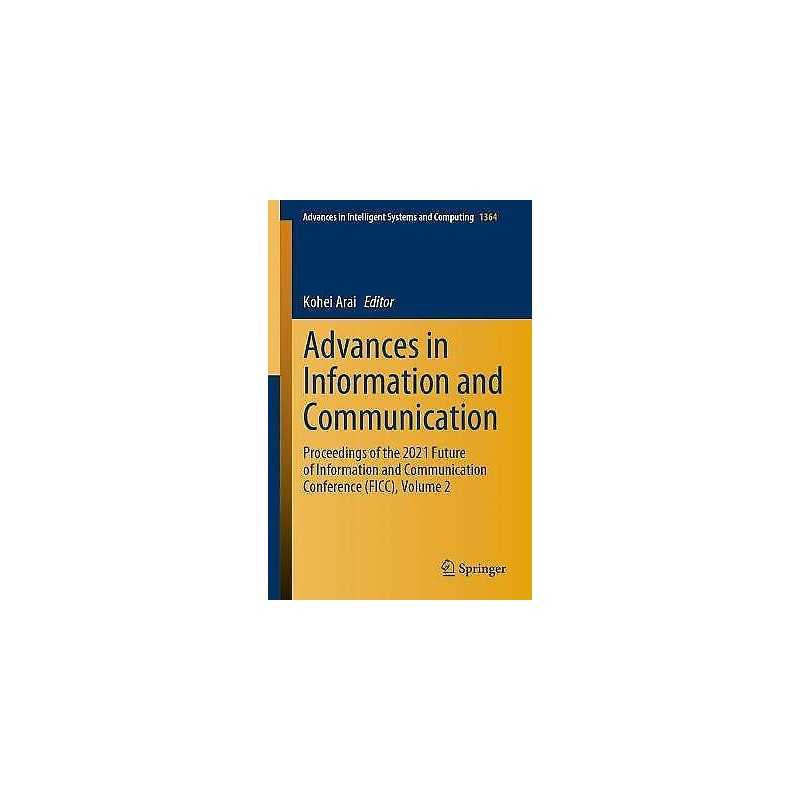 Advances in Information and Communication - 9783030731021