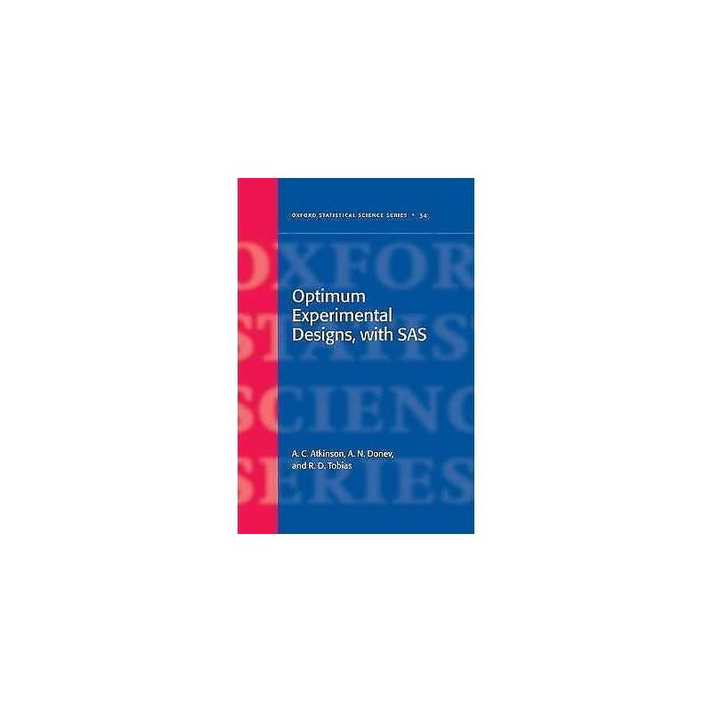 Optimum Experimental Designs, With SAS - 9780199296590