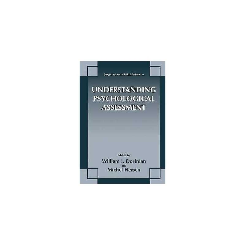 Understanding Psychological Assessment - 9780306462689