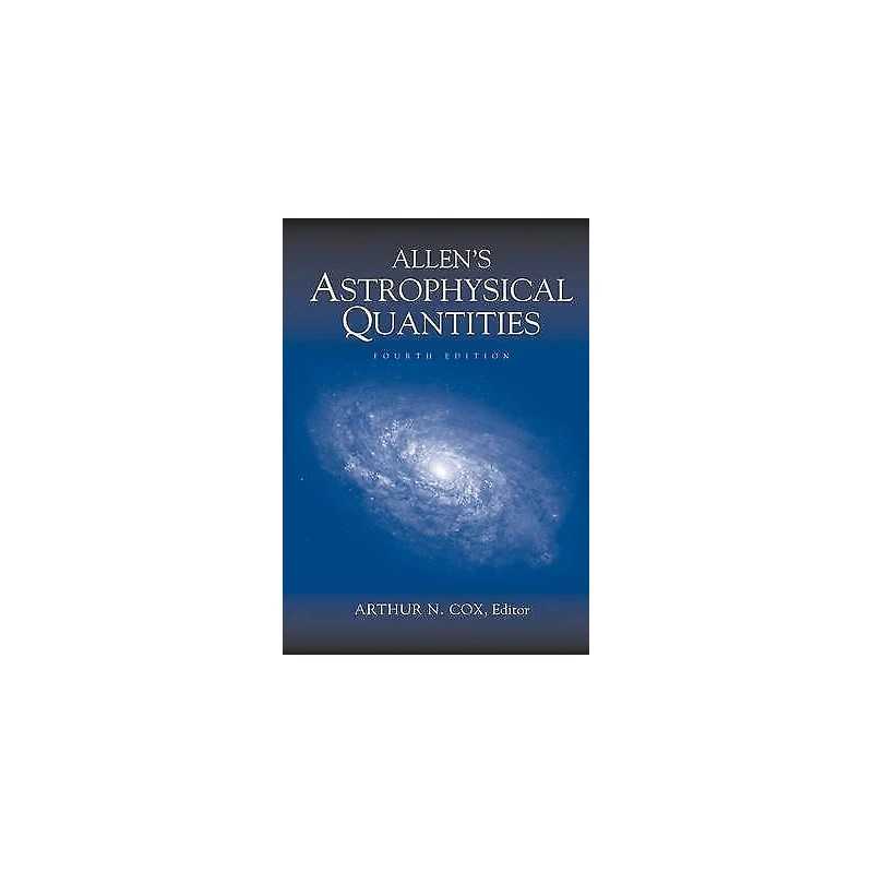 Allens Astrophysical Quantities - 9781461270379